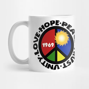 Hope Peace Love Trust Unity Mug